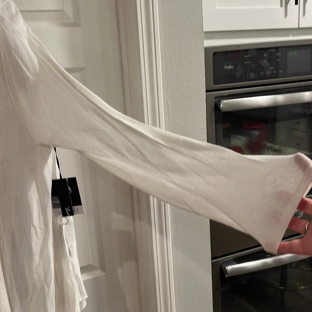 White Cardigan Sweater - Picture 5 of 10
